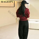 
MAGIOPY international luxury high-end brand European high-end casual fashion suit for women in spring 2025 new style fashionable and slimming black two-piece set S (100Jin [Jin equals 0.5 kg])