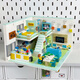 Zhegao Family Qifu Building Blocs 2025 New Girl Series Assemblé Villa House Compatible avec LEGO Building Blocs Hotel Hotel Castle Girls Toys Double Floor - Wangwang Villa + Lighting [1048 Grains]