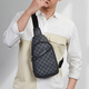 Cohnim Kevin Luxury Herren Chest -Tasche ein Schulter -Crosskörper Tailentasche Outdoor Sport kleiner Rucksack Geschenk für den Freund meines Mannes Chinesisches Valentinstag Geschenk C701 Plaidmuster [modisch und vielseitig] 8