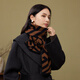 SIGGI100% Wollflügel Frauen kontrastieren Farbe Jacquard Schal High-End-weiche und klebrige Temperament Vielseitige Klimaanlage Schalschal Urlaubsgeschenk