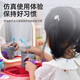积虎儿童洗漱台女孩子新年礼物梳妆台仿真过家家化妆玩具宝宝 草莓熊联名款美妆洗漱梳妆台触