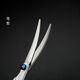Pengyi pet scissors, professional hair trimming and grooming tools, dog hair cutting curved scissors, dog teddy shearing hairdressing scissors, pet grooming set, upper bending + lower bending + combing