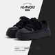 Global black board shoes for women 2025 new summer mesh breathable thick sole women's shoes hot versatile light casual black shoes