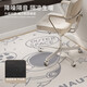 Fantasy Card Cartoon Computer Chair Floor Mat Study Table Pulley Seat Swivel Chair Bedroom Foot Mat Dressing Table Floor Hamburg Cat Large Round Corner 120x150cm Soft and Comfortable Deformation