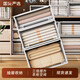 Nengji Kitchen RANGEC storage box drawer clothes finishing box transparent plastic clothing storage box wardrobe layered artifact storage box C3523 depth 45 width 35 height 23 meters gray transparent one-pack