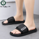 
Woodpecker men's slippers for men in summer wear non-slip and anti-odor household flip-flops outdoor wear-resistant thick sole sports and casual men's shoes 9756 black 40-41