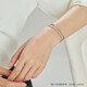 Chow Sang Sang (CHOW SANG SANG) platinum bracelet Pt950 wheat ear bracelet for women 91961B 19 cm