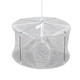 Fishing net, shrimp pot, fishing artifact, catching loach, eel cage, shrimp net cage, multifunctional folding fishing tool, fishing net, small single layer - white cloth round cage - 4 holes