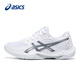 ASICS badminton shoes for men and women GEL-ROCKET 12 official flagship 2025 new professional training shoes white 40