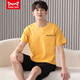 
Catman MIIOW Men's Summer Pure Cotton Shorts Shorts Youth Summer Thin Stripes Can Wear Outside Casual Home Clothing Set Pure Cotton FA#6623 L Recommended-125Jin[Jin is equal to 0.5 kg]