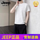 JEEP SPIRIT休闲运动套装男士2025年夏季潮流冰丝短袖短裤搭配一整套 718黑色 XL 【121-140】