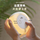 Half Creative Time Bird Alarm Clock for Students Special Wake-up Artifact Bedside Night Light for Children Cute Desktop Silicone Small Clock Temperature Display