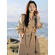 MODX Hong Kong gabardina para mujeres Mid-longitud de longitud 2024 Spring New Lapa Fashion Flowki British Style British Gabacha de alta gama S Peso 106-116