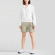 北面THE NORTH FACE 拉链纯色连帽长袖外套 女款 白色 白色 M
