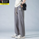 Pantalones de seda de pájaros carpinteros Summer para hombres 2025 Pantalones de ocio de patas rectas delgadas de patas rectas para hombres Pantalones de nivel ancho de nivel ancho y seco