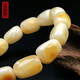 Hu Pai, one thing, one picture, one certificate, beeswax bracelets for men and women, Russian material, white flowers, pretty color, natural unbaked color, 16.2g, 9*13.5mm