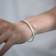 999 Sterling Silber Armband Männer und Frauenmode und vielseitiger Stil Blumen-ähnliches Brokatarmband Plain Silber Armband Geburtstag Geschenk Blume-ähnliche Brokatarmband 15g