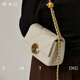 Ximuting Pfirsich Kokosmilch Kokosnusshaut Diamond Kettenbeutel Frauen Crossbody Single Umhängetasche Reisgrau [Valentinstagsgeschenk]