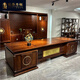 Bertha Denton solid wood boss desk general manager desk chairman room ebony wood executive desk new Chinese style desk 2.4 meters boss desk