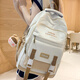 
Jingyouyu Japan burden reduction and spine protection schoolbag junior high school girls elementary school students in grades 3 to 6, super large capacity high school students backpack khaki + brown ball pendant
