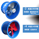 Huilid Kyushu Puhui EG EG Axial Flow Fan 220V Кухон Специальный ассортимент Hood 380V Промышленный трубопровод Мощный вытяжной вентилятор 2A-2-180 Вт 220 В 2800 об / мин объем 940
