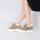 Iijin offizielle neue Frauenschuhe 8 cm dicker Sohle erhöhter Maillard Low-Top Carabiner Casual Schuhe für Frauen YF687koe Camel 39