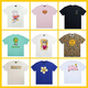 Lee Kids Smiley Face Justin Bieber Drewicon Love Patrón de oso Ronda Redonda Reductor manga de mangas cortas Hombres y mujeres 1278 S