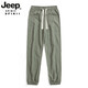 Jeep Spirit High-End Ice Seidenhose 2025 Sommer Neues Produkt leicht faltiges Eis Schnelltrocknen großer Tasche Casual Binde Hosen Herrenhosen Neues Produkt Jeep-6636-khaki S empfohlen 80-110jin [Jin gleich 0,5 kg]