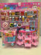Kinderhäuser Fruchtverkäufe Taiwan Supermarkt Verkauf Shopping Rack Simulation Supermarkt Mini -Karren Registrierkasse Toys Beixin Dessert Station Spielzeug