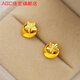 ABC Old Phoenix 999 gold-wrapped silver earrings for women gold earrings new style 2025 temperament ear jewelry as a gift 2 cm earrings