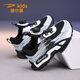 Chaussures de sport pour enfants Delhui 2025 Single Single Net Rotary Rotary Buckle Chaussures pour enfants pour garçons et filles chaussures de course légères pour chaussures pour enfants pour les enfants noirs 9929 [Net Single Summer] Taille 28 [Longueur de chaussure 17,7 cm]