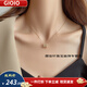 GIOIO Swarovski zirconium letter h small waist necklace women's design niche 925 silver light luxury clavicle same style ghostwriting greeting card)