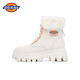Dickies women's snow boots women's boots plus velvet Martin boots thickened warm cotton boots high-top casual boots beige 37