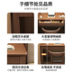 Cottage Wood Language Solid Wood Narrow Desk Simple Home Computer Desk Student Bedroom Study Table Adult Office Desk Small Apartment Writing Desk Walnut Color Single Table Bold and Thickened 60x40x75cm Single Drawer