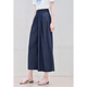 Baitu (Off-Regale) Betu-Frauenkleidung 2025 Sommer neue Weitbein-Jeans A-Typ Presse-Praxis-Hose Schlampe Hose Dark Jeans Blue L.