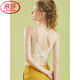 Langsha (Langsha) Chalecería de suspensión Hermosa espalda de mujeres sin usar sujetador de encaje de la camisa de base negra delgado ropa interior sexy para mujeres Summer Women's Inner Wear M L (altura 160-170C Peso 120-160Jin [Jin equivale a 0.5 kg])