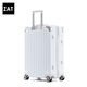 
ZAT high-value zipper suitcase trolley case student suitcase small boarding case password box white 22-inch