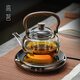 Gaoming high temperature resistant tea kettle for home use ultra-thin electric ceramic stove for tea drinking special thickened handle kettle new glass tea set anti-scald handle kettle + ultra-thin electric ceramic stove 1000ml