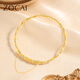 Zokai yellow 18K gold bracelet, bamboo bracelet, romantic and versatile, birthday gift for girlfriend Z01409