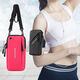 Yuanzu Running Special Arm Bag Multifunctional Shoulder Crossbody Bag Women's Outdoor Wrist Bag Men's Fitness Equipment Mobile Phone Bag Black Double Zipper - Vertical * Hook + Strap + Arm Strap