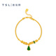 
Xie Ruilin (TSL) Guochao Fulu series gourd gold bracelet ancient method foot gold craft handicraft XQ738 pricing category (working fee is about 5,680 yuan) 13.3g
