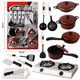 Tableware set kitchen cooking kitchen utensils baking cake children enter supermarket convenience store convenience store toys 53262 board hanging plate installation [simulation kitchenware] A3892