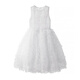 Aianjiu high-end show wedding flower dress girls evening dress white princess skirt children's dress fashionable gift spring