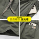 Summer pure cotton cropped pants men's loose plus size plus size casual shorts middle-aged and young people's thin overalls straight [Pure cotton cropped pants] 688 dark gray 2XL [130-150Jin [Jin equals about 0.5 kg]]