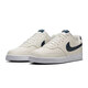 Nike (Nike) Offizielle Webbrettschuhe Herrenschuhe Herbst Einfache Version Air Force One Court Vision Sneakers Weizenfarbe Casual Schuhe HQ4867-101 Segel Weiß/Ortel Deep Sea Blue 40