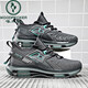 Woodpecker grande taille 46 Chaussures masculines Summer 4748 Air Cushion Shock Absorbing Sports Chaussures Chaussures de course décontractées Chaussures de lame pour hommes 45 H9903 Blanc et bleu 44