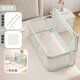 Small apartment anti-pressure crib bed-in-bed newborn baby playpen guardrail folding T removable baby bed baby anti-pressure playpen bed-Mihui-free mosquito net+