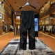 Xianxiu Cool Breathable Mesh pantalones Primavera y verano Simples senos casuales de moda D6623 Negro M: 90-125Jin [Jin equivale a 0.5 kg]