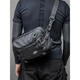 TAJEZZO M2 new trendy crossbody bag commuting and cycling men and women same style postal bag M2_black_3L capacity_can hold 8.3-inch flat panel
