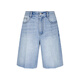 Moins [même style dans le centre commercial] 2025 Été Nouveau coton Straight Retro Washing Denim Mid-Pants 2P6E12110 995 Denim Lavage Lamb